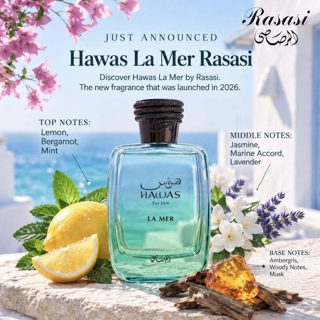 Hawas Le mar Eau De Perfume by Rasasi 100ml