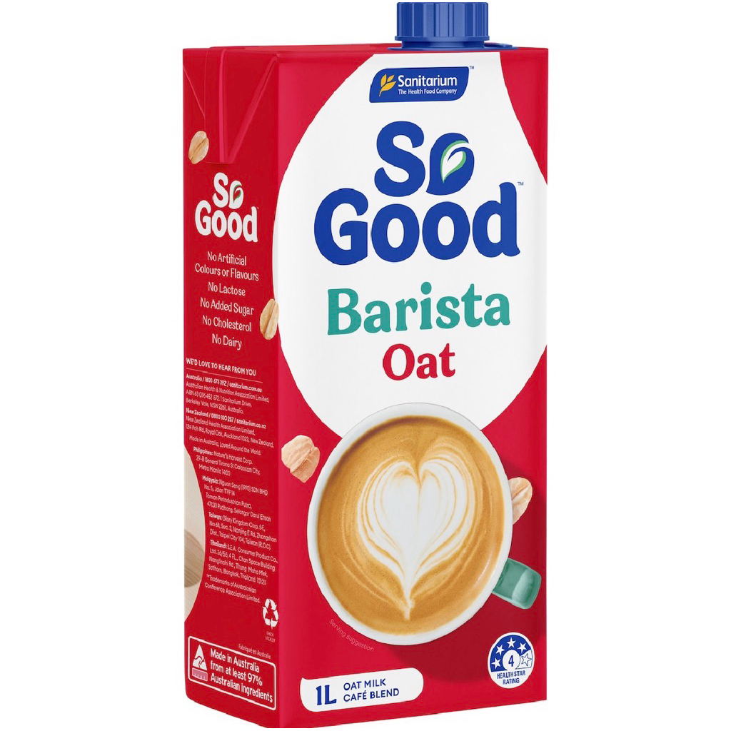 พร้อมส่ง - So Good โซกู้ด นมโอ๊ต สูตรบาริสต้า Oat Milk Barista ขนาด 1L  Exp: 06/2027