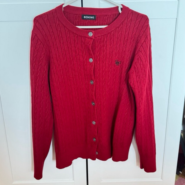 ส่งต่อคาดิแกน Beming |คาดิแกนไหมพรมลายผ้าเปีย (size M) | BMG Knit Cardigan พร้อมส่ง/ส่งด่วน