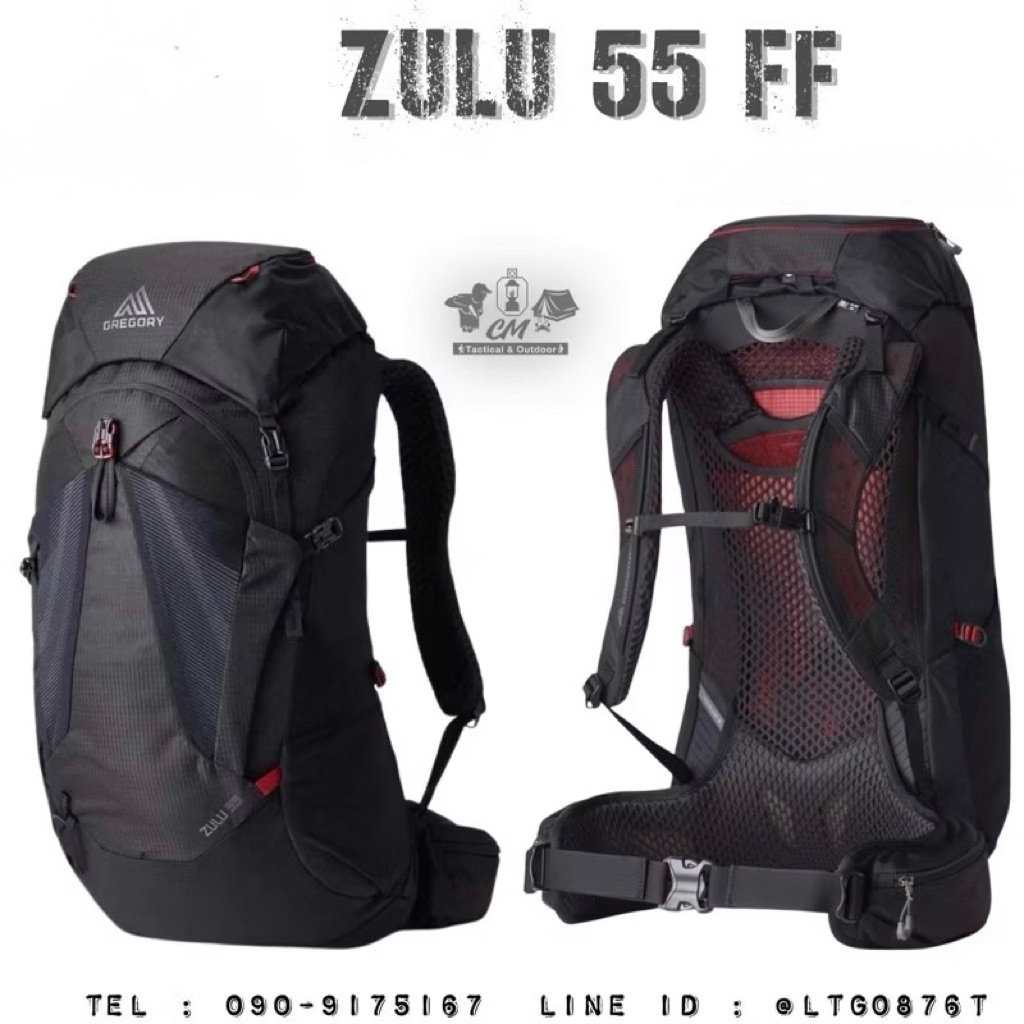 เป้เดินป่า  GREGORY Zulu 55 FF สำหรับผู้ชายโดยเฉพาะ