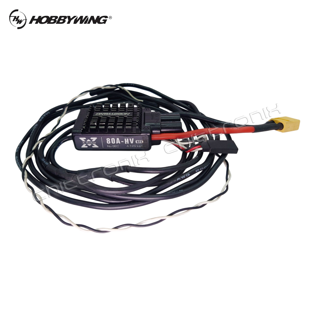 Hobbywing XRotor 80A-HV RTF 4-12S RC Brushless Motor Speed Controller สปีดคอนโทรล (มือสอง)