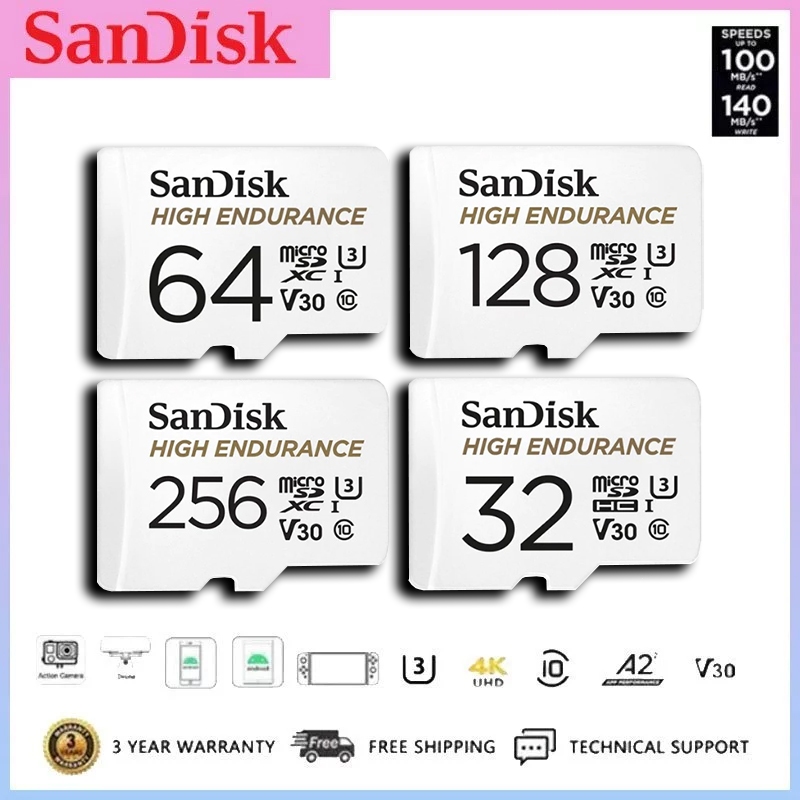 [ของแท้] เมมโมรี่การ์ด SanDisk High Endurance Micro SDXC Class10 by Banana IT