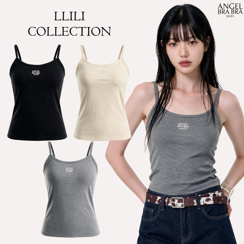 ANGELBRABRA - เสื้อสายเดี่ยวพร้อมบรา LIiLi