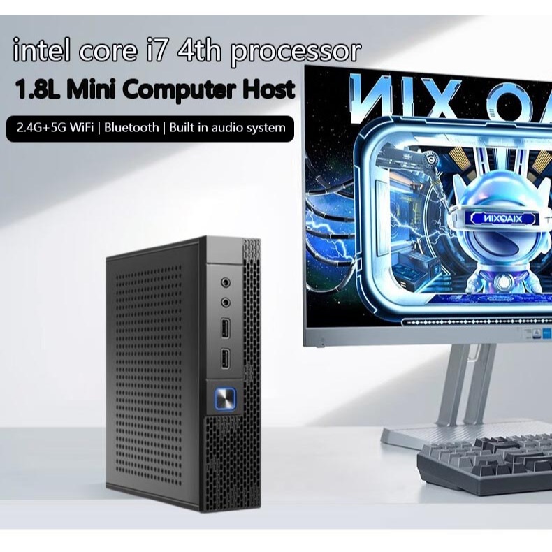 Mini PC intel core i7-4700 RAM16 + 1TB SSD เชื่อมต่อ WIFI บลูทู ธ windows11 ระบบ