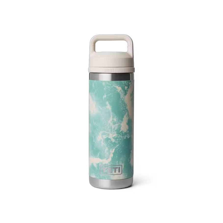 YETI เยติ กระบอกน้ำเก็บความเย็น รุ่น RAMBLER 18 OZ BOTTLE WITH COLOR-MATCHED CHUG CAP SEA VIEW
