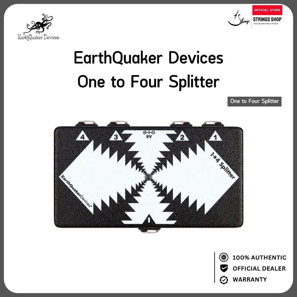 EarthQuaker Devices 1 to 4 Splitter Signal Splitter แยกสัญญาณ 1 เข้า 4 ออก