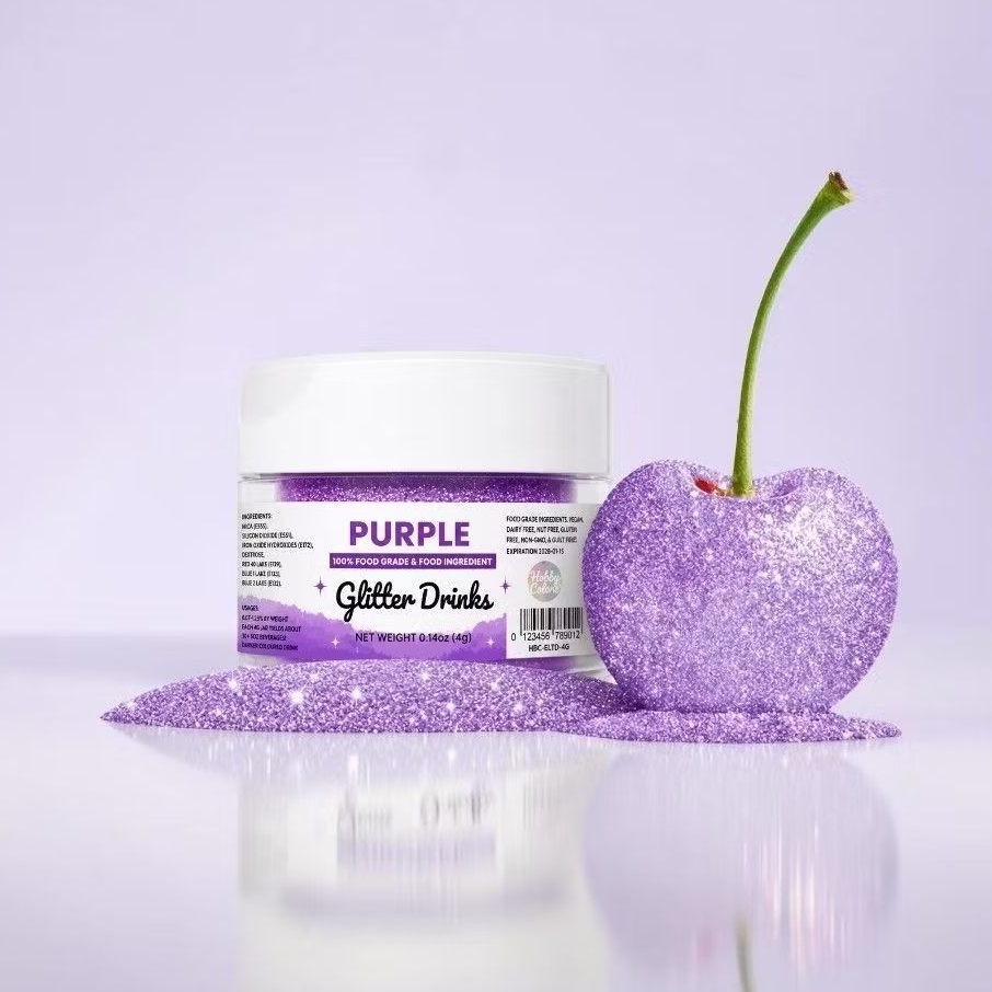 Purple | Edible Glitter for Drink&Foods
