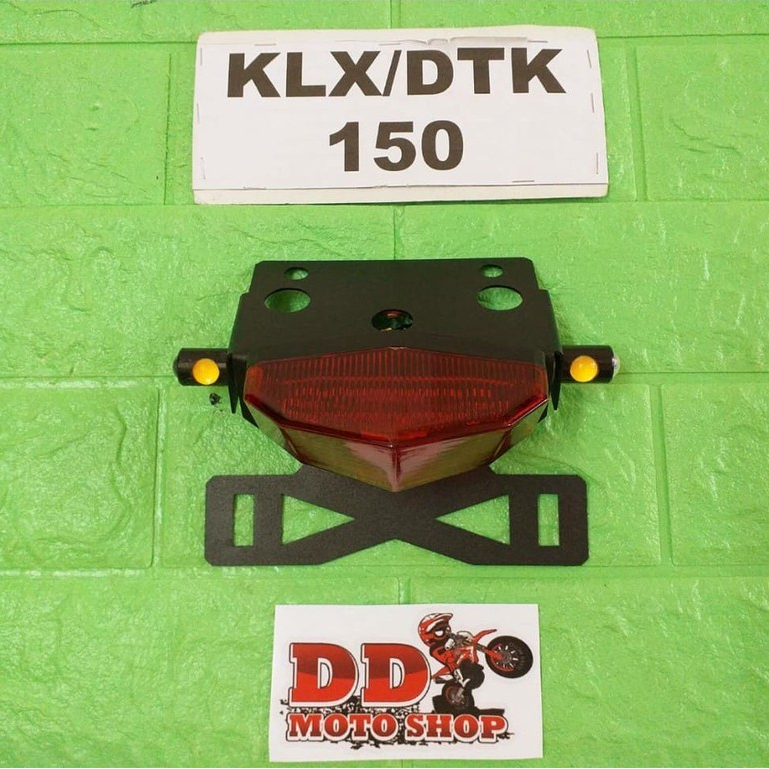 ท้ายสั้น KLX150 DTK150 BF150 D-TRACKER150 #แบบใส่ไฟเลี้ยวตาแมว #โครงเหล็กหนา 1.2 mm ไฟท้ายKLX150