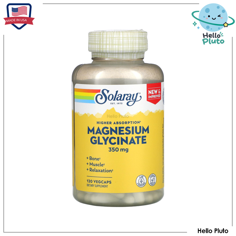 Solaray, High Absorption Magnesium Glycinate, 350 mg, 120 VegCaps