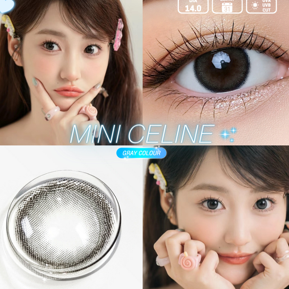 Mini celine  I Lens คอนแทคเลนส์ ถนอมดวงตา แบบรายเดือน  "สินค้าถ่ายจากเลนส์จริง"