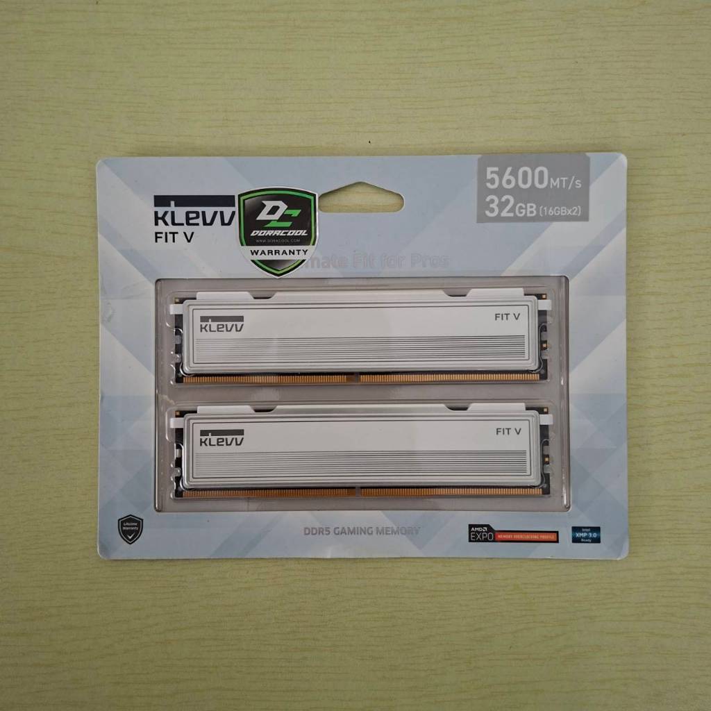 [สินค้ามือสอง] KLEVV FIT V WHITE 32GB (16GBx2) DDR5 5600MHz