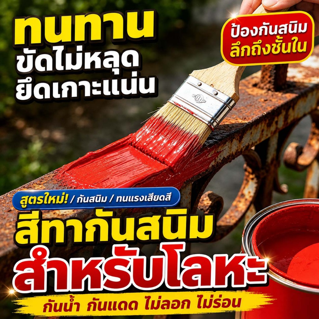 【100ปีไม่ขึ้นสนิม】น้ำยาขจัดสนิมโลหะ สีกันสนิม ยืดอายุโลหะใด้ ยึดเกาะที่แข็งแกร่ง แห้งเร็ว ไพรเมอร์สูตรน้ำ น้ำยากัดสนิม