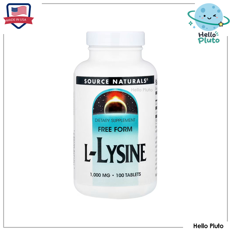 Source Naturals, L-Lysine, 1,000 mg, 100 Tablets