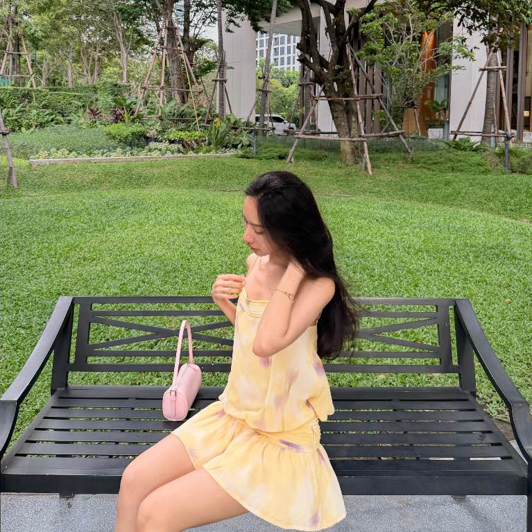 Chloe Dress เดรสสั้นสายเดี่ยวดีเทลน่ารักมากๆ