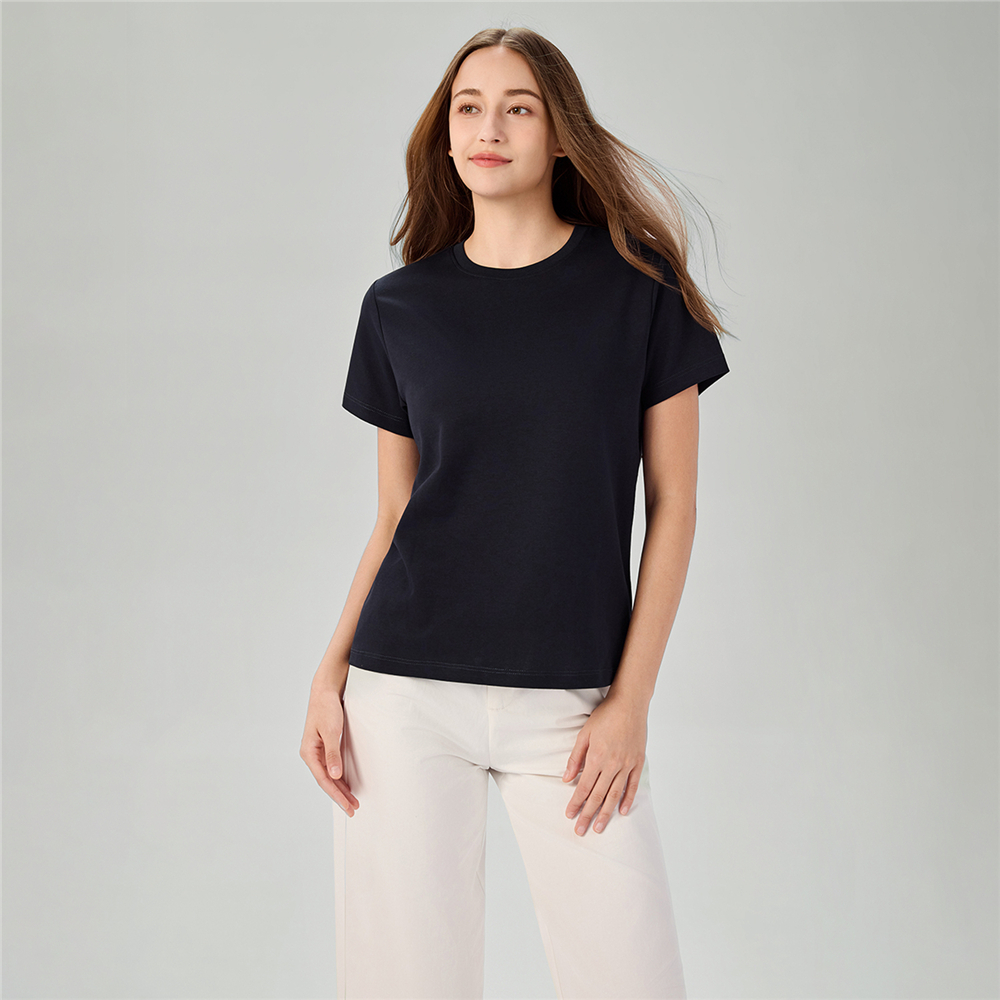 GIORDANO (Online Exclusive) เสื้อยืดผู้หญิง Women's Crewneck Tee 13326854