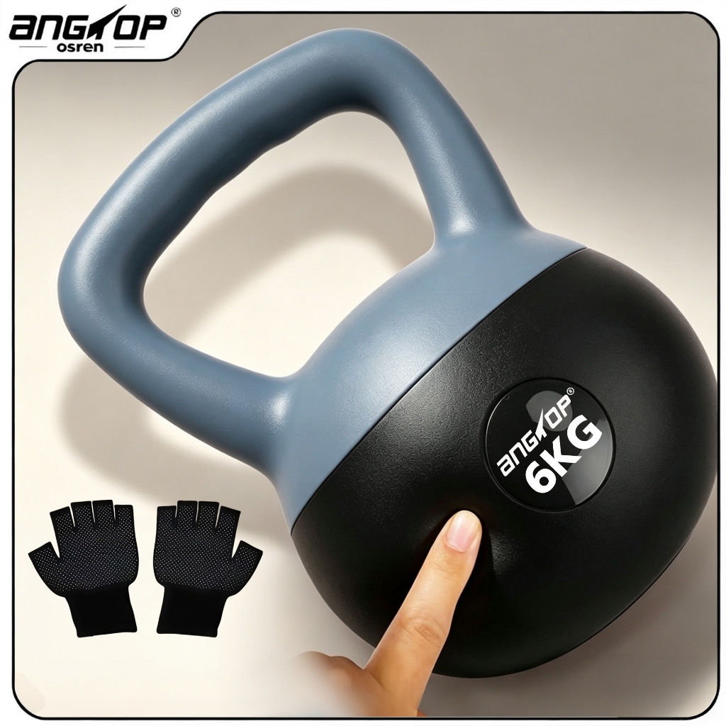 ANGTOP แคทเทิลเบล 6kg เคตเทิลเบลแบบนุ่ม 8/10/12kg ฝึกแรง ออกกำลังกายบ้าน ผู้ชาย kettlebell นิ่ม