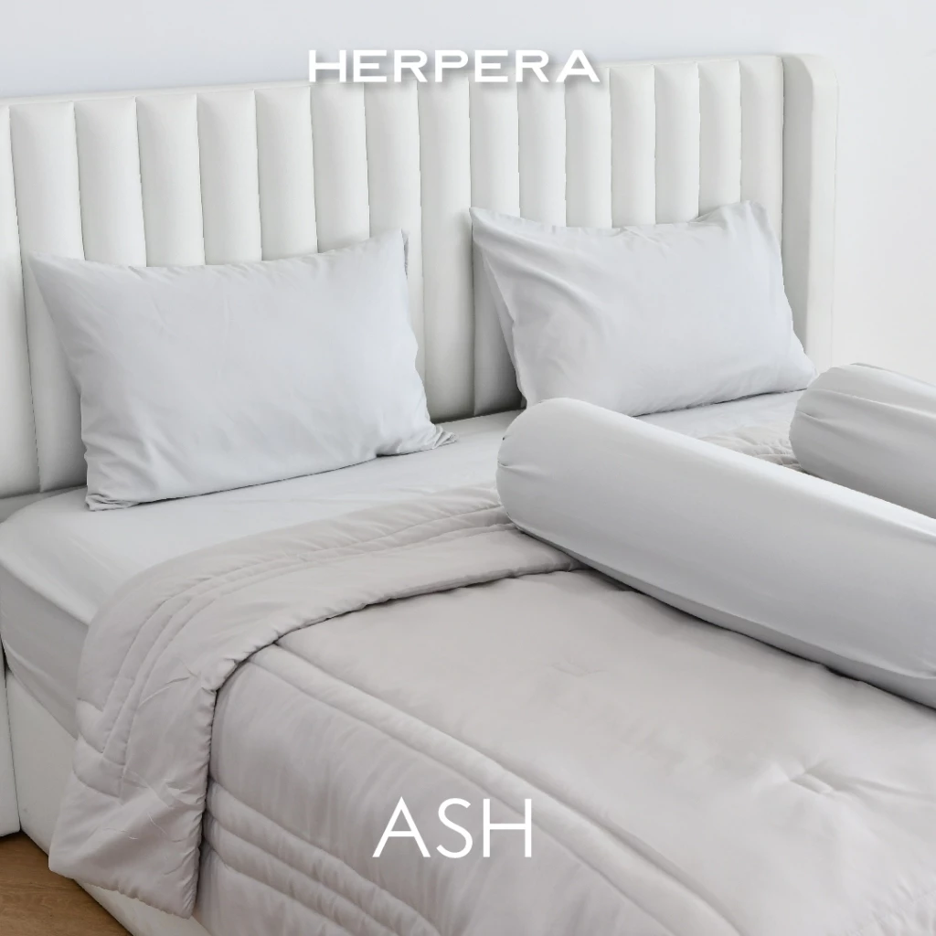 HERPERA ชุดผ้าปูที่นอน ครบเซต พร้อมผ้านวม (รวมสีโทนเดียว) thumbnail 5