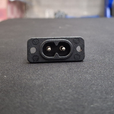 เพาเวอร์ ซ็อคเก็ต (C8) รองรับกระแสไฟ 250V 2.5A แบบติดแท่นขันน็อต ลงตู้ไฟ Power Socket