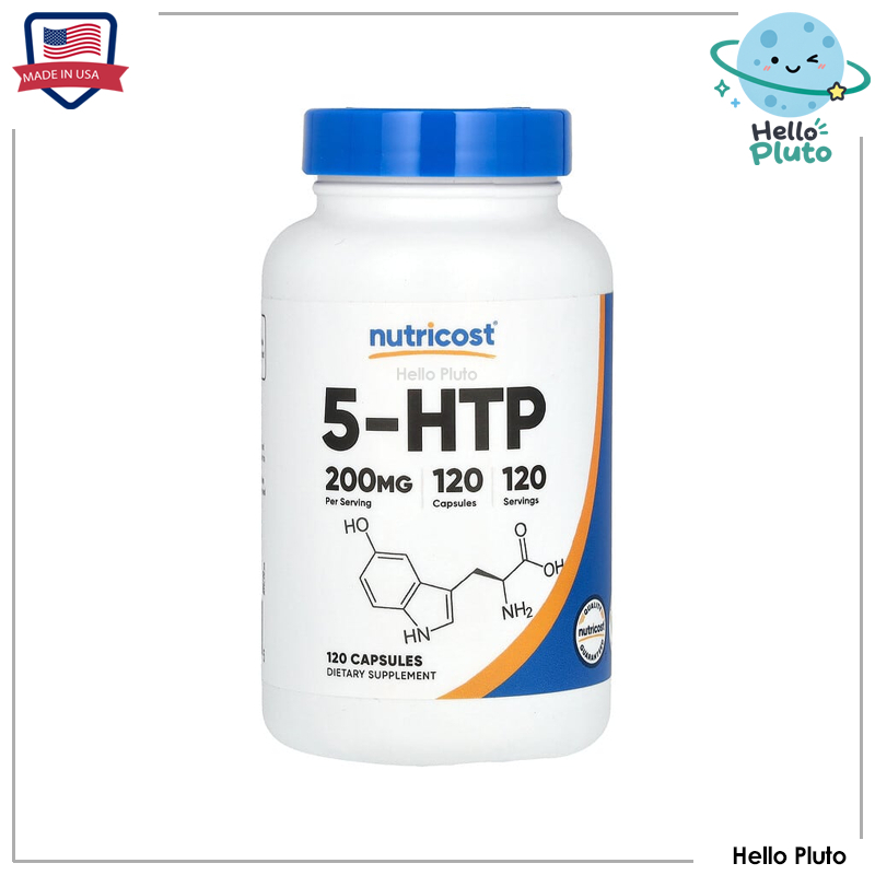 Nutricost, 5-HTP, 200 mg, 120 Capsules