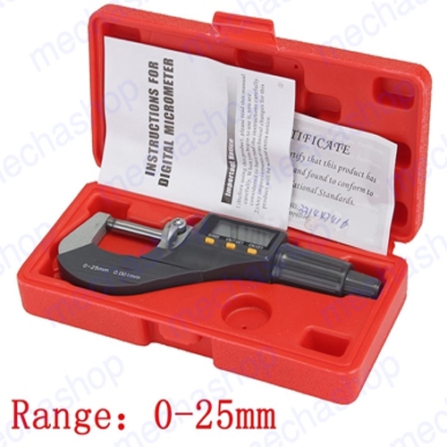 ไมโครมิเตอร์ วัดขนาด 0-25mm Micron Digital outside Micrometer Electronic micrometer gauge 0.001mm di