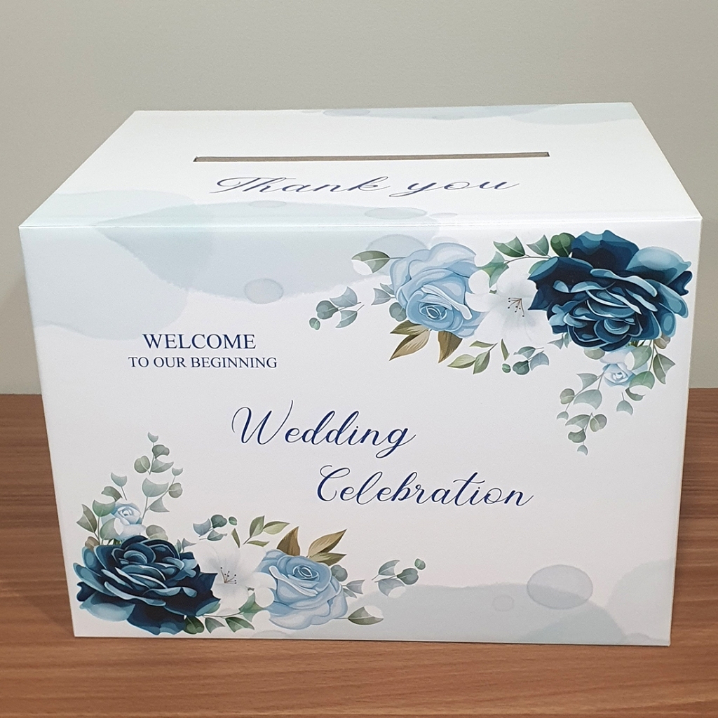กล่องเล็กใส่ซองแต่งงาน ขนาด 22x29x21cm พร้อมส่ง      ***(แก้ไขข้อความกรุณาทักแชท สรุปงานให้เรียบร้อย ก่อนกดสั่งซื้อ)***