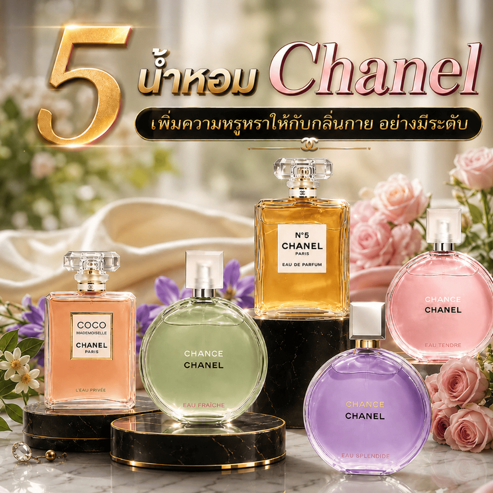 [รวม 5 กลิ่นชาแนล] Seecha สีชา น้ำหอมสีชา seecha oil perfume หอมติดทน ขนาด 50 ml.