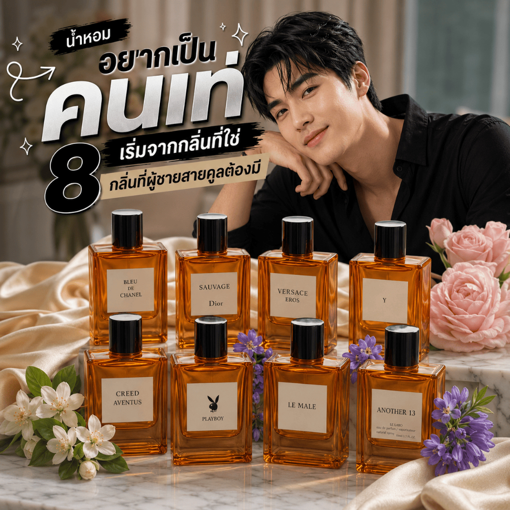 [รวมน้ำหอมผู้ชาย เท่ สดชื่น] seecha น้ำหอมสีชา คัดมาให้แล้วสำหรับหนุ่มๆ ปรับลุคให้เท่ เทสดี น่าอยู่ใกล้ ขนาด 50 ml.