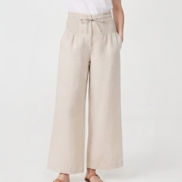 TANGO TANGERINE – PAWI PANTS กางเกงขายาวทรงขากว้าง เชือกผูก