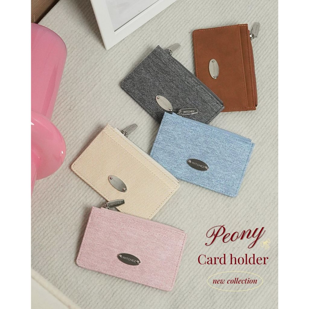 ใหม่พร้อมส่งWitchez Peony Cardholder กระเป๋าใส่บัตร (แถมกล่อง) ภาพเพิ่มเติมในรายละเอียดสินค้า