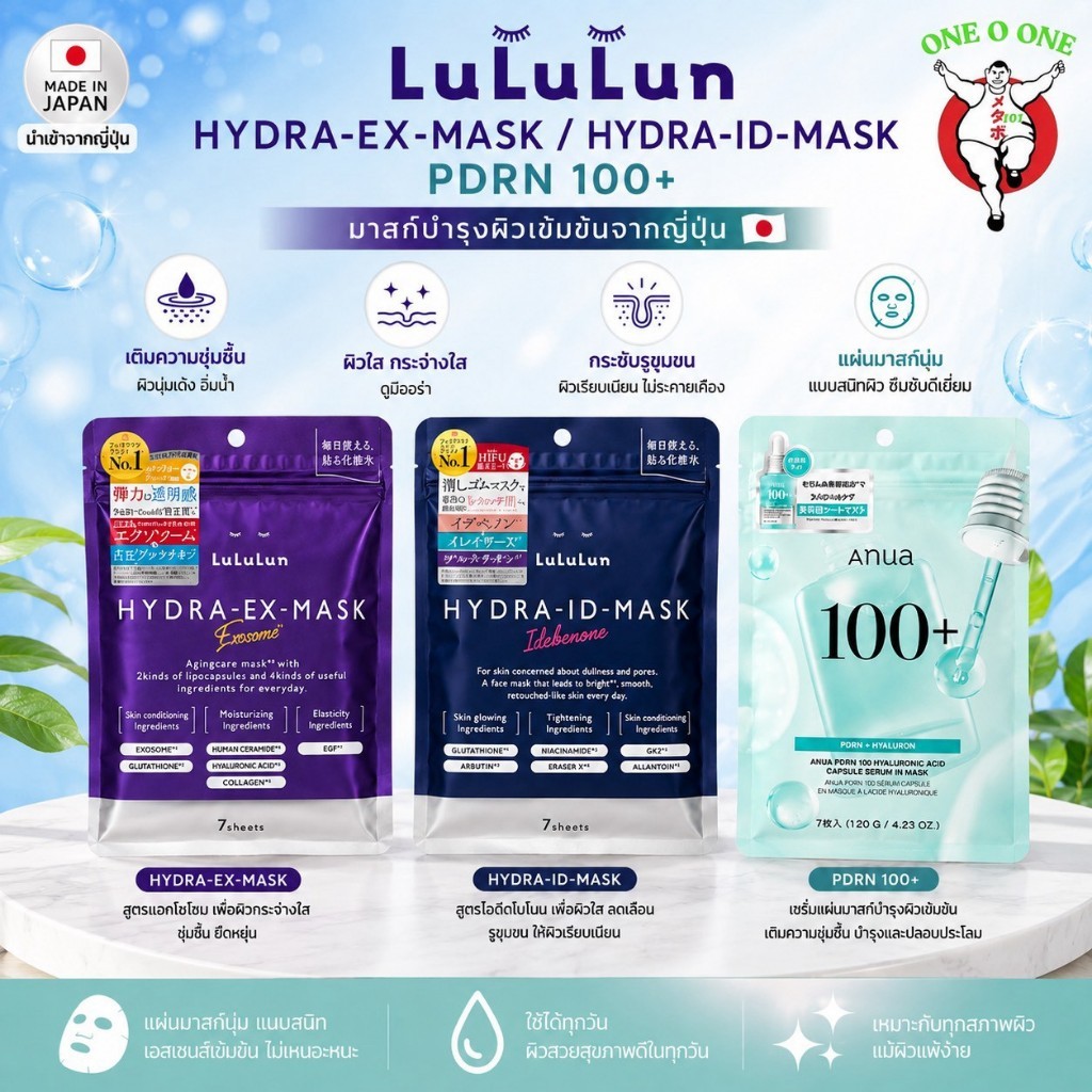 มาสก์หน้า LuLuLun Hydra Mask
