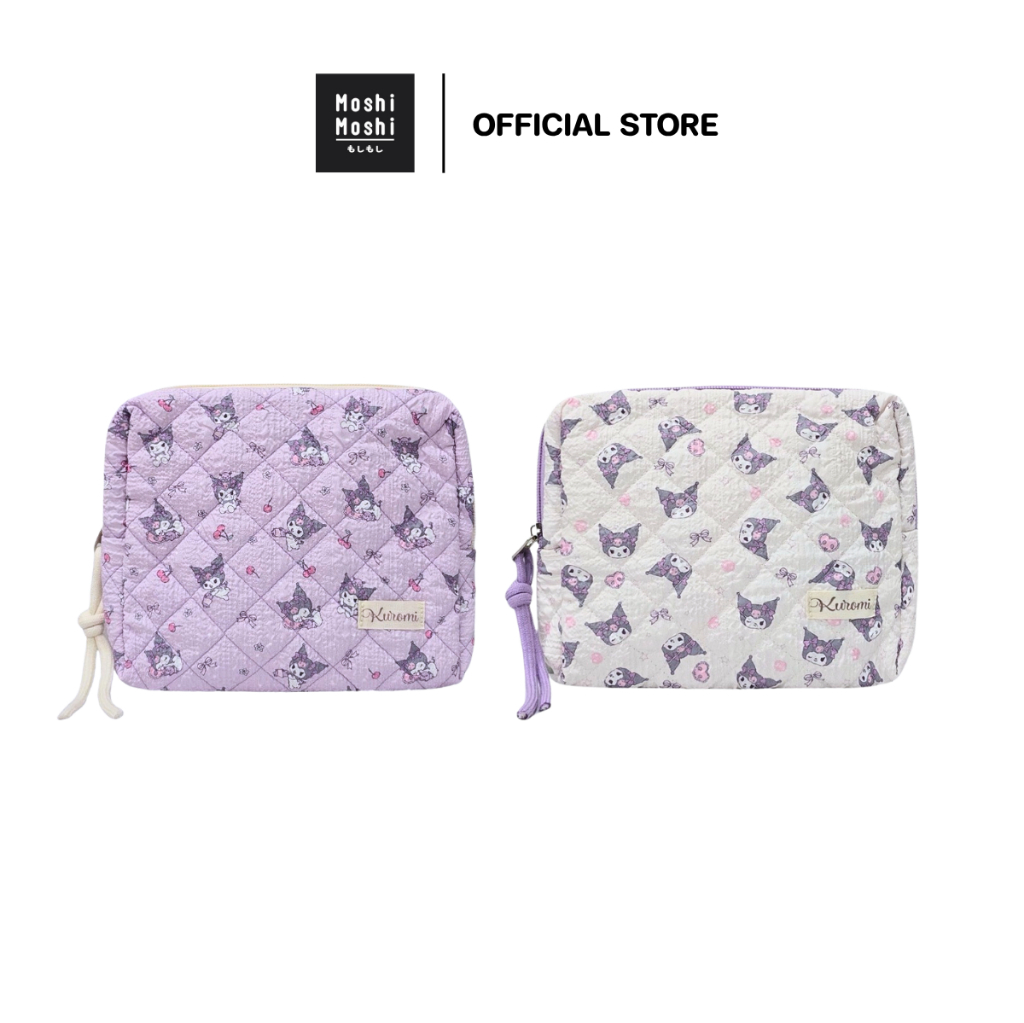Moshi Moshi กระเป๋าเครื่องสำอางค์ ลาย Kuromi ลิขสิทธิ์แท้จากค่าย Sanrio รุ่น 6100007591 และ 61000075