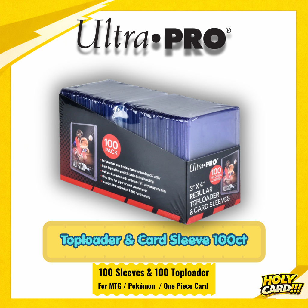 [Ultra Pro] Regular Toploader & Card Sleeve 100ct