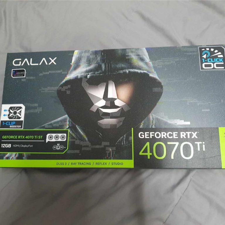 การ์ดจอ GALAX GeForce RTX 4070 Ti ST หลุดจำนำ  ซื้อเมื่อวันที่ 16/04/2025   * GPU : NVIDIA GeForce R