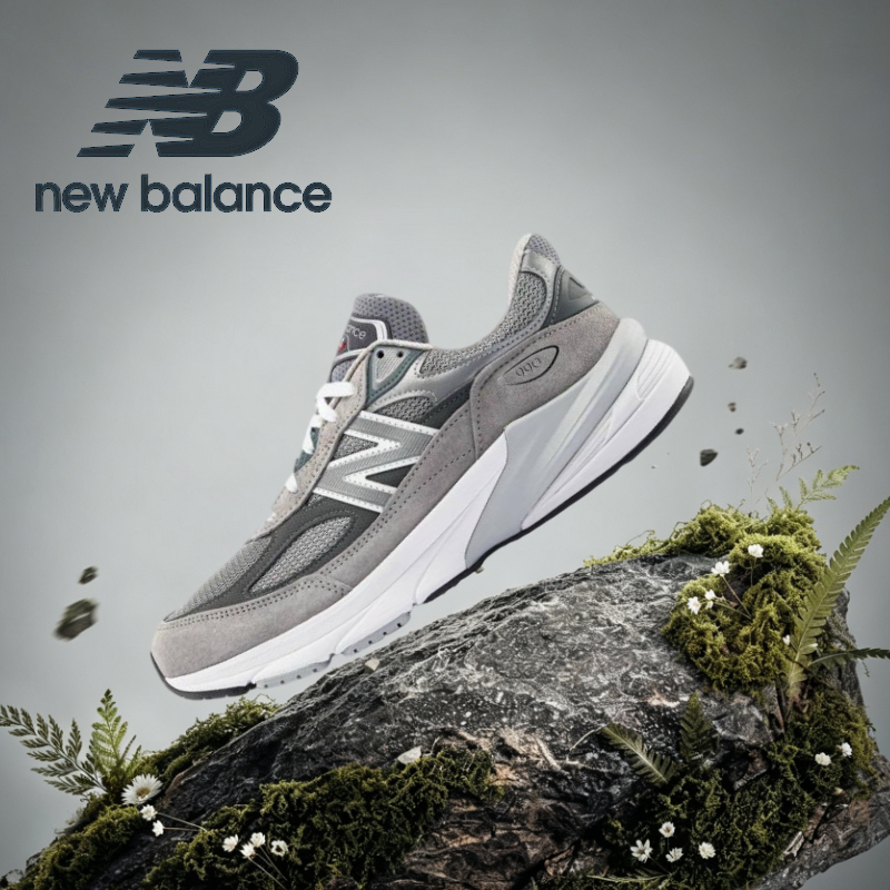 ★รับประกันของแท้★ New Balance NB 990 V6 Grey Sneakers M990GL6