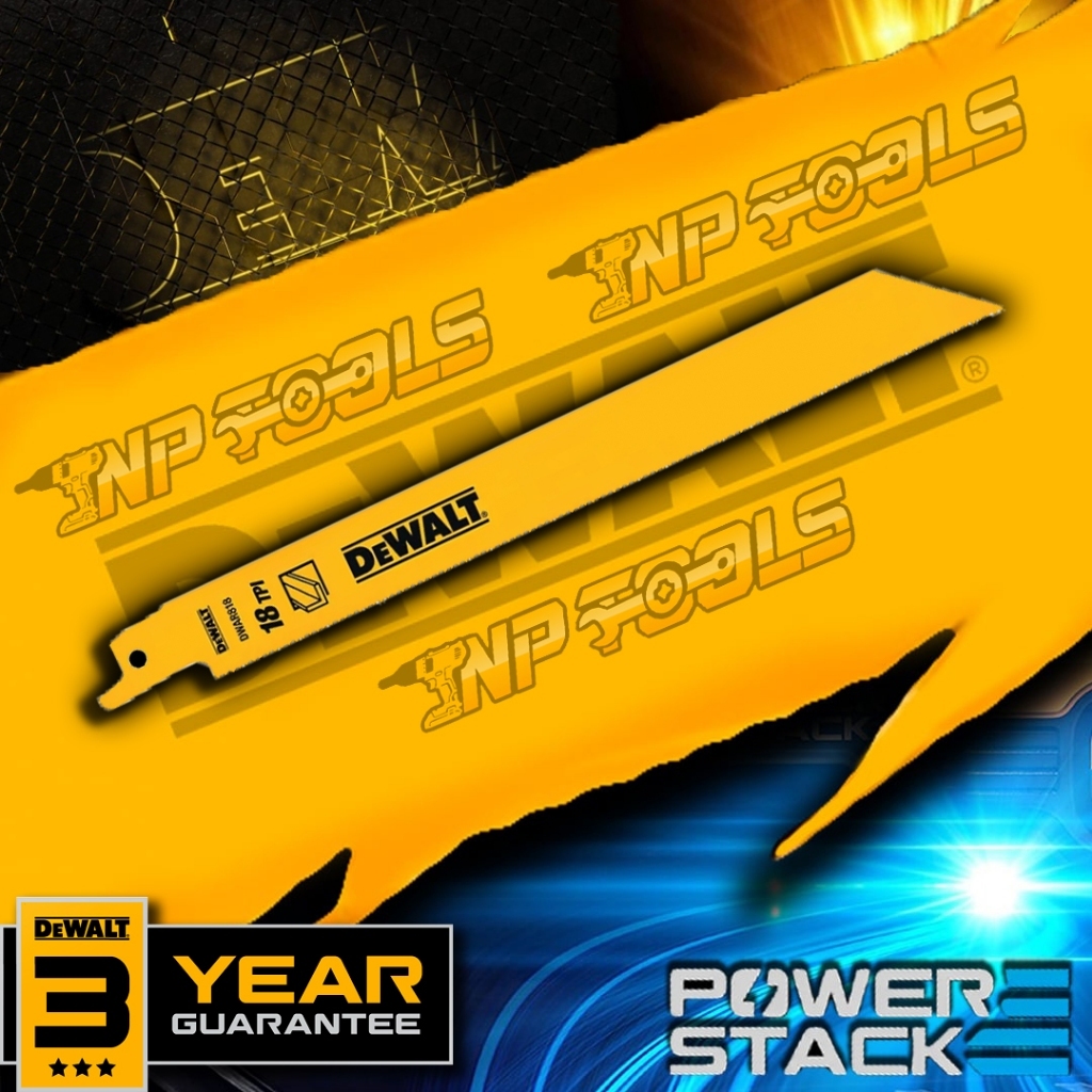 DEWALT DW4821 ใบเลื่อยชัก ตัดเหล็ก 18TPI แบ่งขาย 1 ใบ