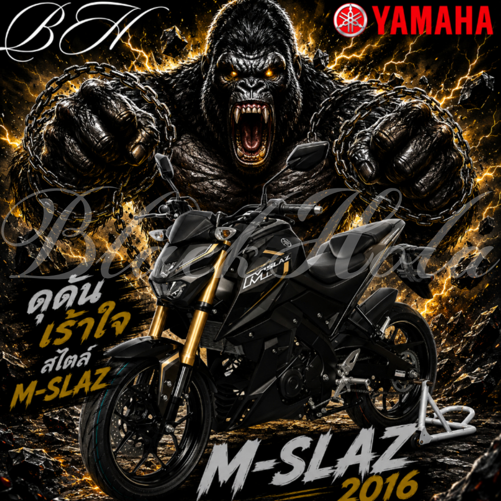ของแท้ YAMAHA ชุดสี M-SLAZ MSLAZ สีดำ ปี 2016 แฟริ่ง เปลือก M-SLAZ สำหรับyamaha M-SLAZ
