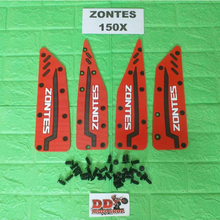 ZONTES150X Footpads  ที่วางเท้าแต่ง แผ่นยางกันลื่น ที่รองพื้น ที่วางเท้า
