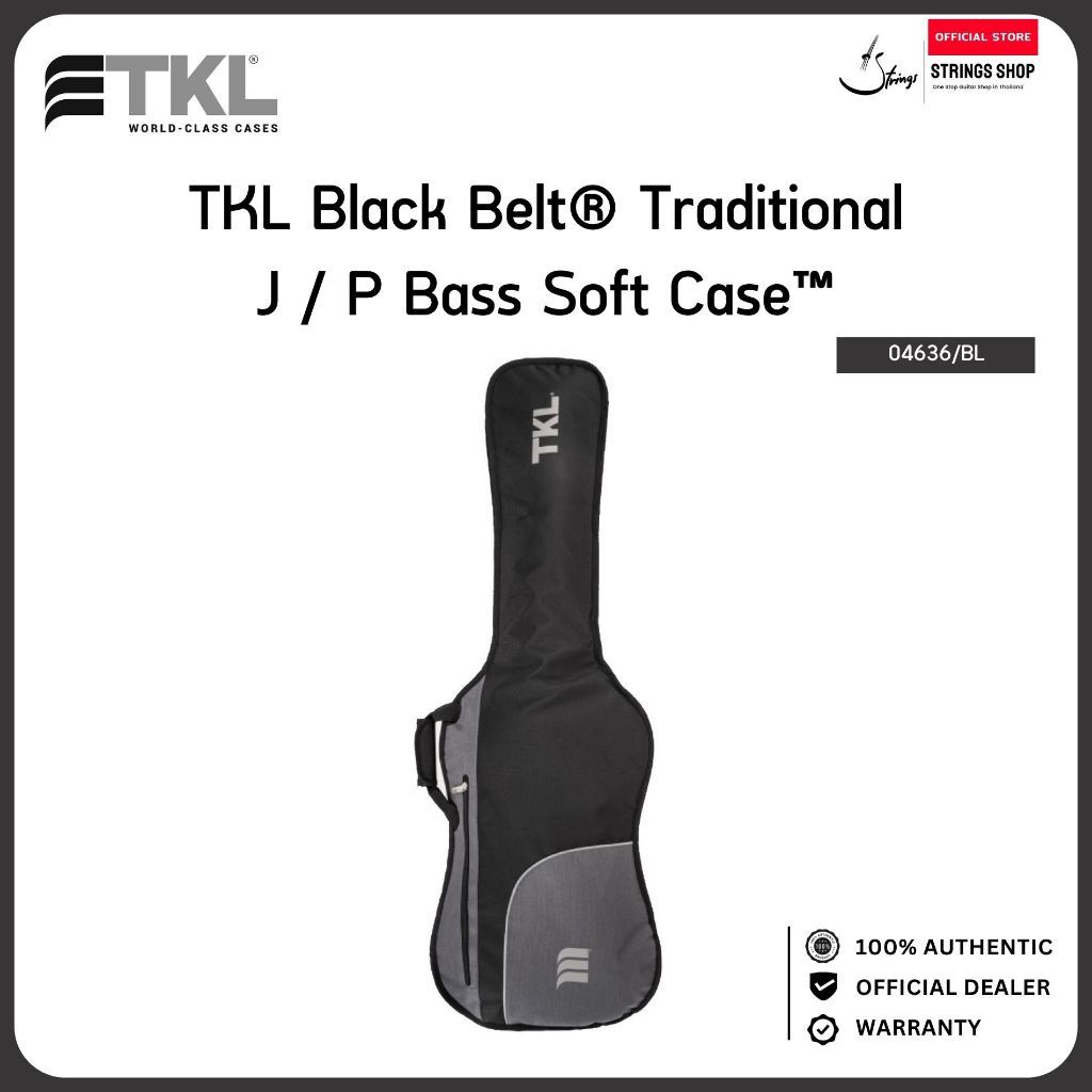 TKL Black Belt Traditional J / P Bass Soft Case กระเป๋าเบสไฟฟ้า Jazz Bass Precision Bass