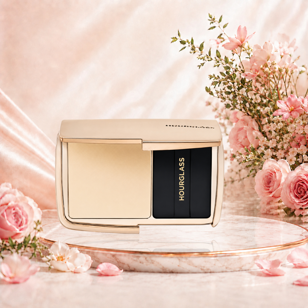 [แท้] [พร้อมส่ง]🍎 Hourglass Veil Translucent Setting Powder 10.5g แป้งโปร่งแสง ขวดดำขอบทอง เซ็ตเครื่