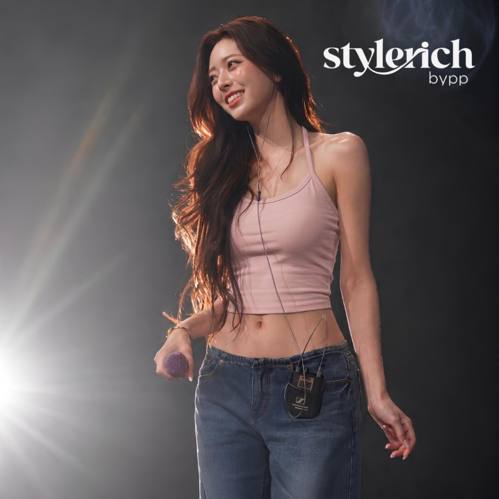 ส่งด่วน STY เสื้อครอบคล้องคอ เอวลอย รุ่น YUNA สไตล์เกากลี สายเดี่ยวครึ่งตัว โชว์หลัง ผ้านุ่ม สาวพลัสไซส์ใส่ได้ ส่งไทย