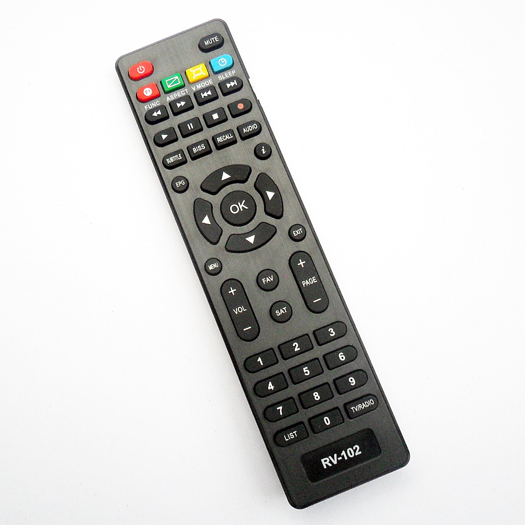 รีโมทใช้กับกล่องไทยแซท รุ่น RV-102 , RV-102 , RV-104 , RV-006 , RV-110 และ DV-6800 , Remote for THAI