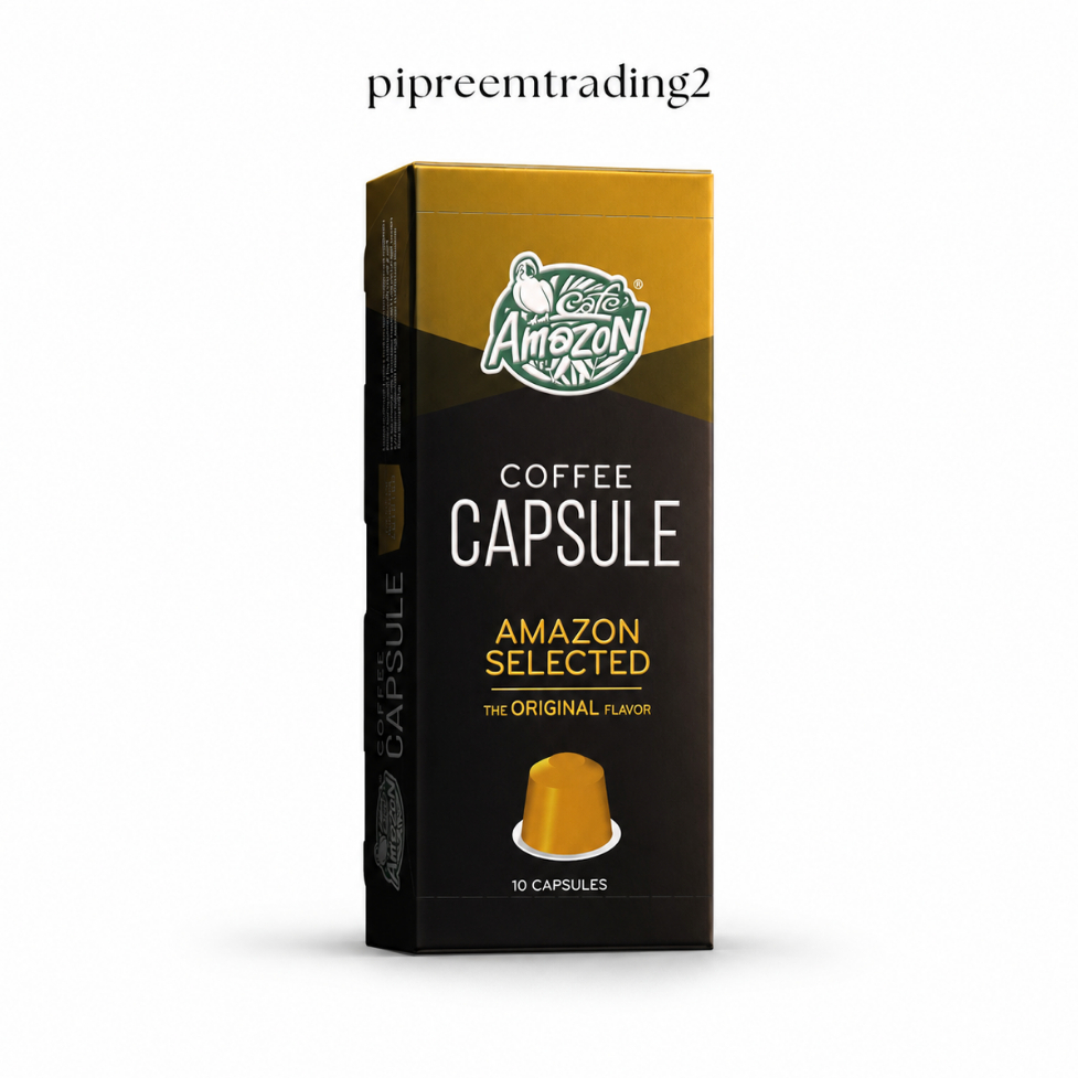 Café Amazon Coffee Capsule Amazon Selected กาแฟแคปซูล อเมซอน ซีเล็คเต็ด 10 แคปซูล Original Flavor