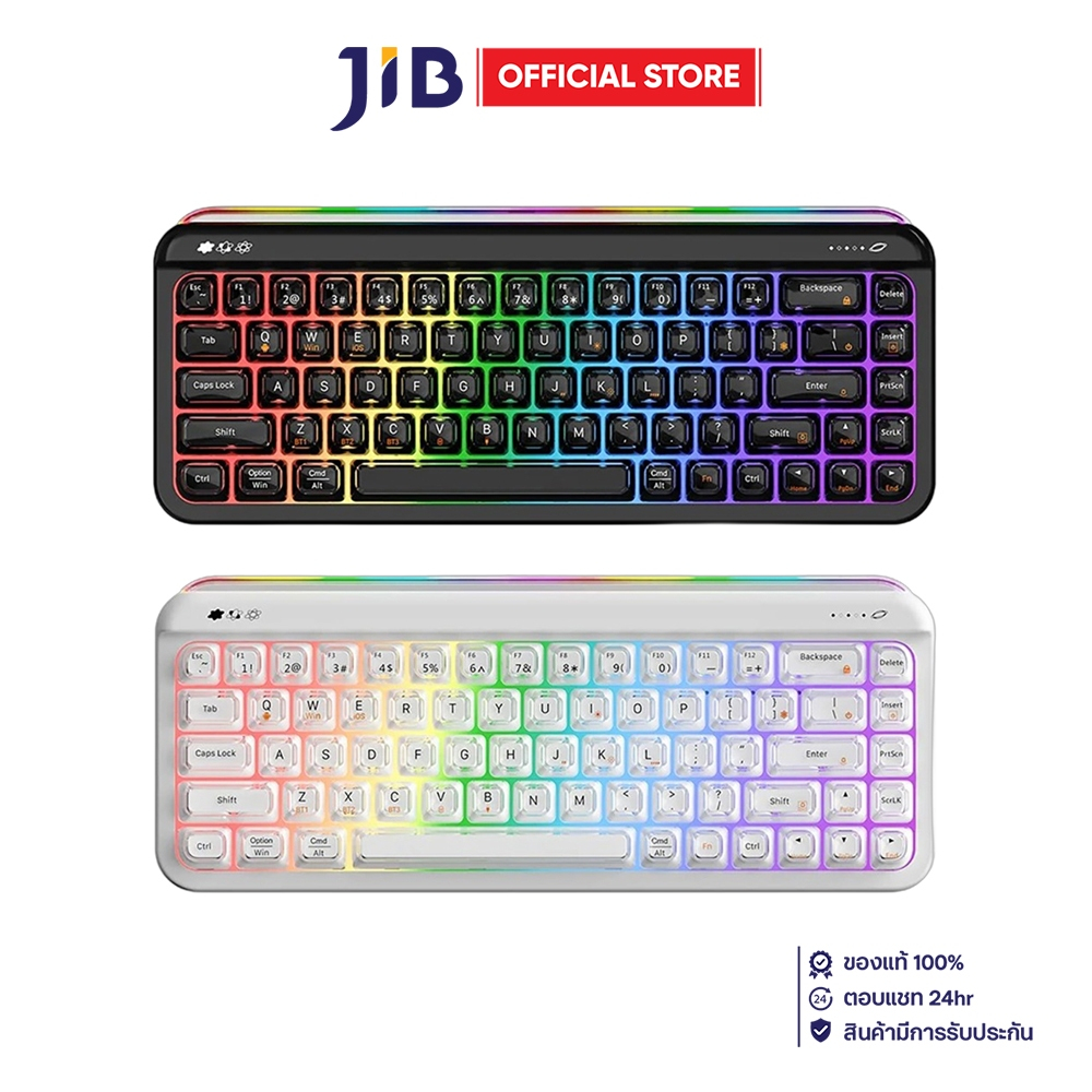 WIRELESS KEYBOARD (คีย์บอร์ดไร้สาย) AJAZZ AF68 - RUBBER DOME SWITCH RGB EN