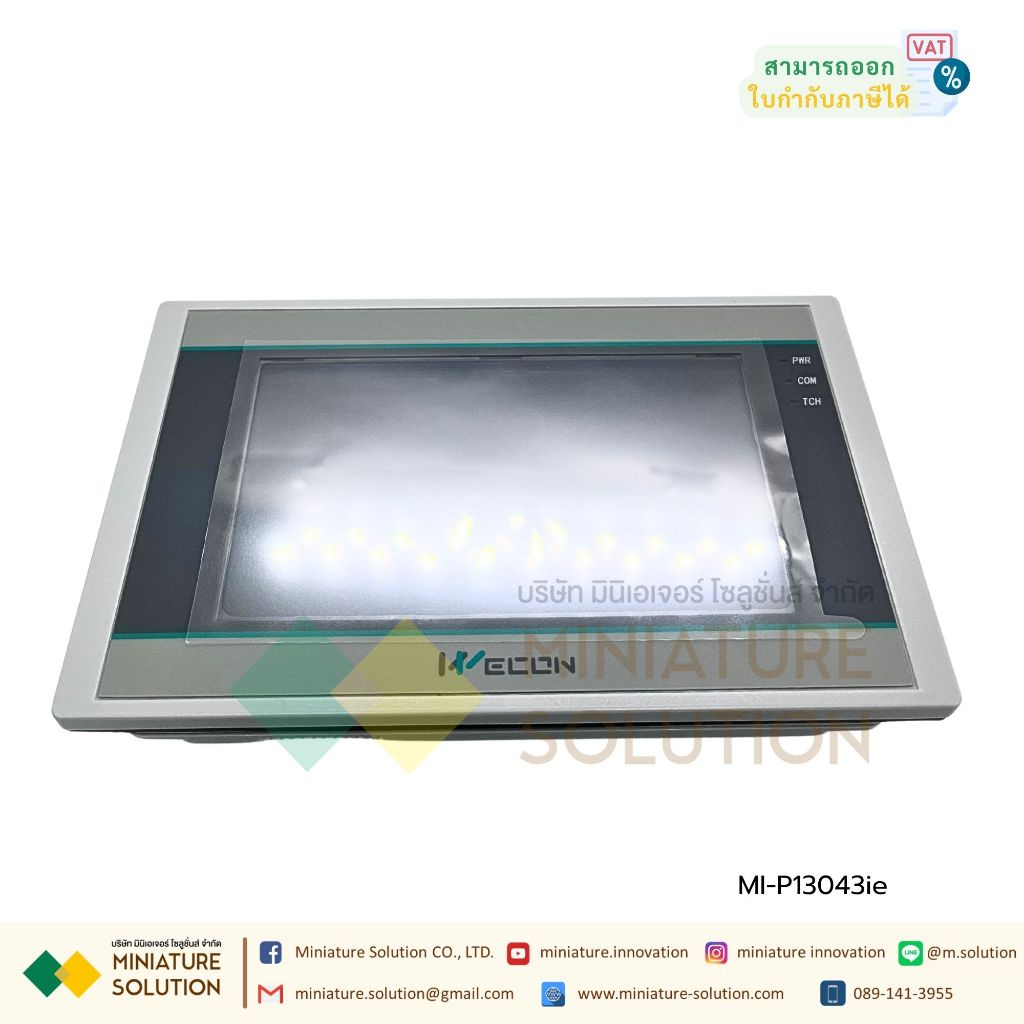 Wecon 4.3 inch HMI PI3043ie Wecon PI3043ie HMI | 4.3 Inch 24VDC หน้าจอแสดงผล ขนาด 4.3 นิ้ว