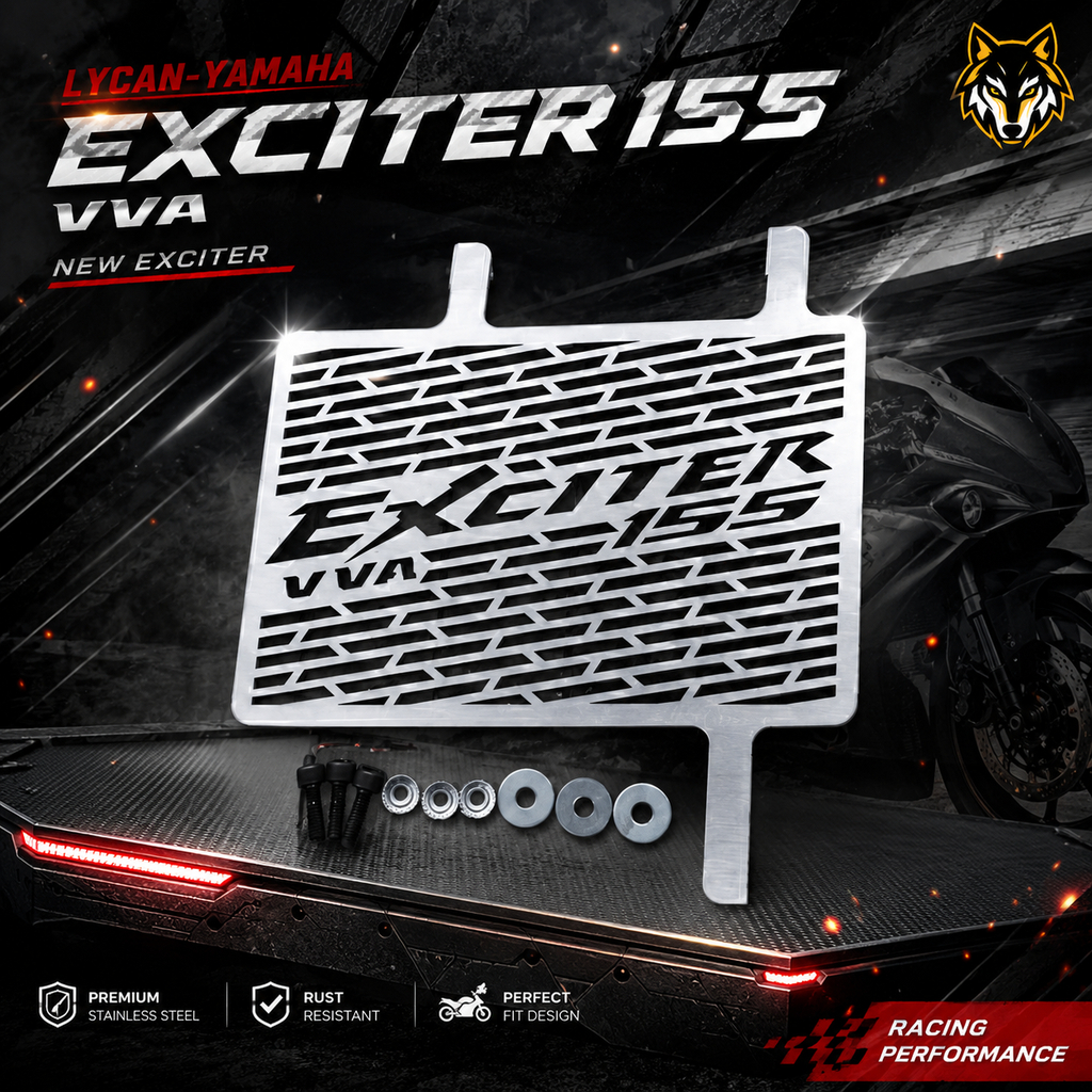 การ์ดหม้อน้ำ Yamaha exciter 155VVA / ตรงรุ่น Exciter 155VVA การ์ดหม้อน้ำ new Exciter 155VVA 👽M