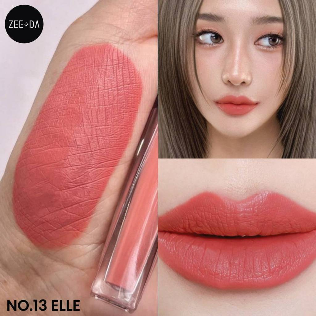zeeda lip matte #13 ELLE สีใหม่ล่าสุด เนื้อแมทสีสวยติดทน
