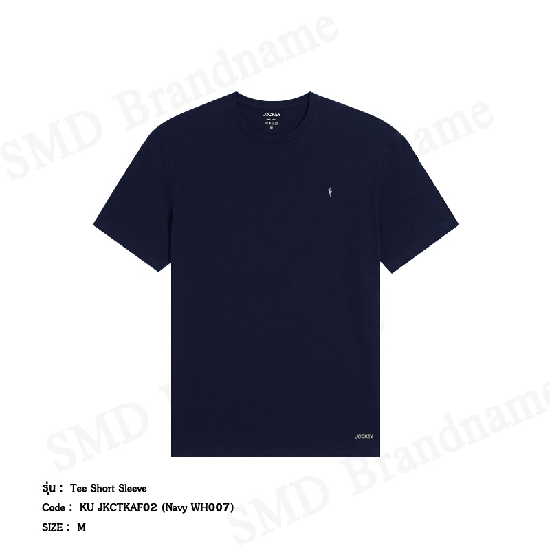 Jockey เสื้อยืดคอกลมผู้ชาย รุ่น Tee Short Sleeve Code: KU JKCTKAF02 (Navy WH007)