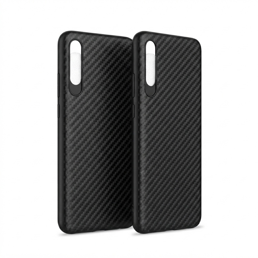 เคสลายเคฟล่า ซิลิโคน สำหรับ Samsung A50 A50S A30S A20 A30 ลายคาร์บอน ดำด้าน เคสบาง เบา ไม่เป็นรอยนิ้วมือ