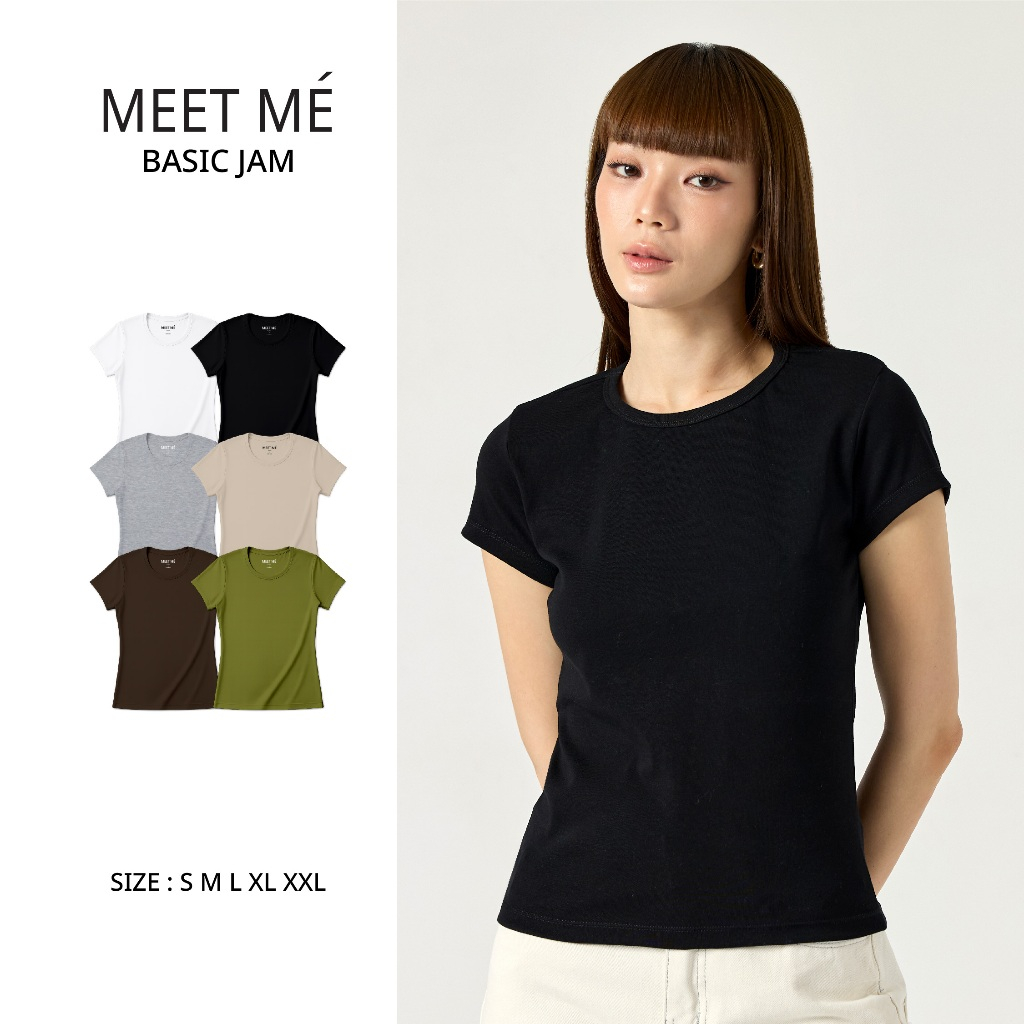 MEET ME - Top 0061 | BASIC JAM (RUBY TEE) เสื้อยืดทรงเข้ารูป