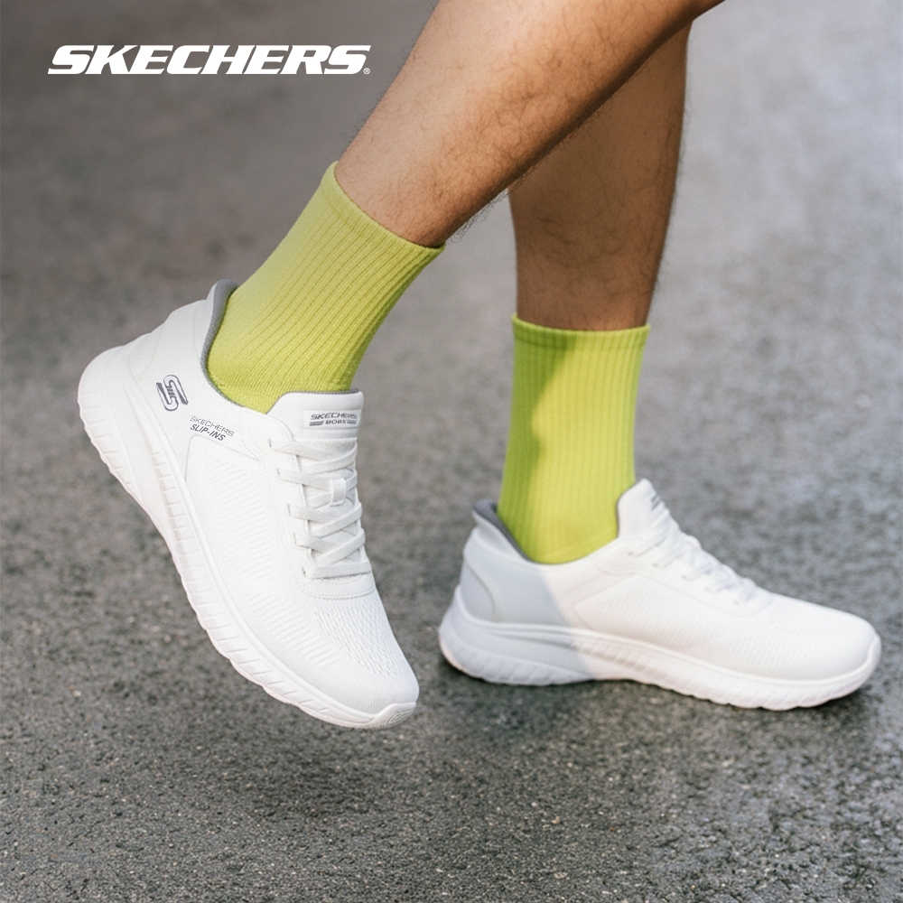 Skechers สเก็ตเชอร์ส รองเท้าผู้ชาย Men Bobs Squad Chaos Bobs Shoes - 118312-W - Memory Foam (FF)